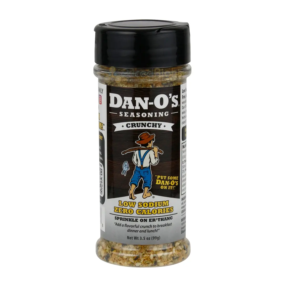 Dan-O's Crunchy Original Low Sodium Seasoning 3.5 Oz Bottle Gluten Free No Msg 1