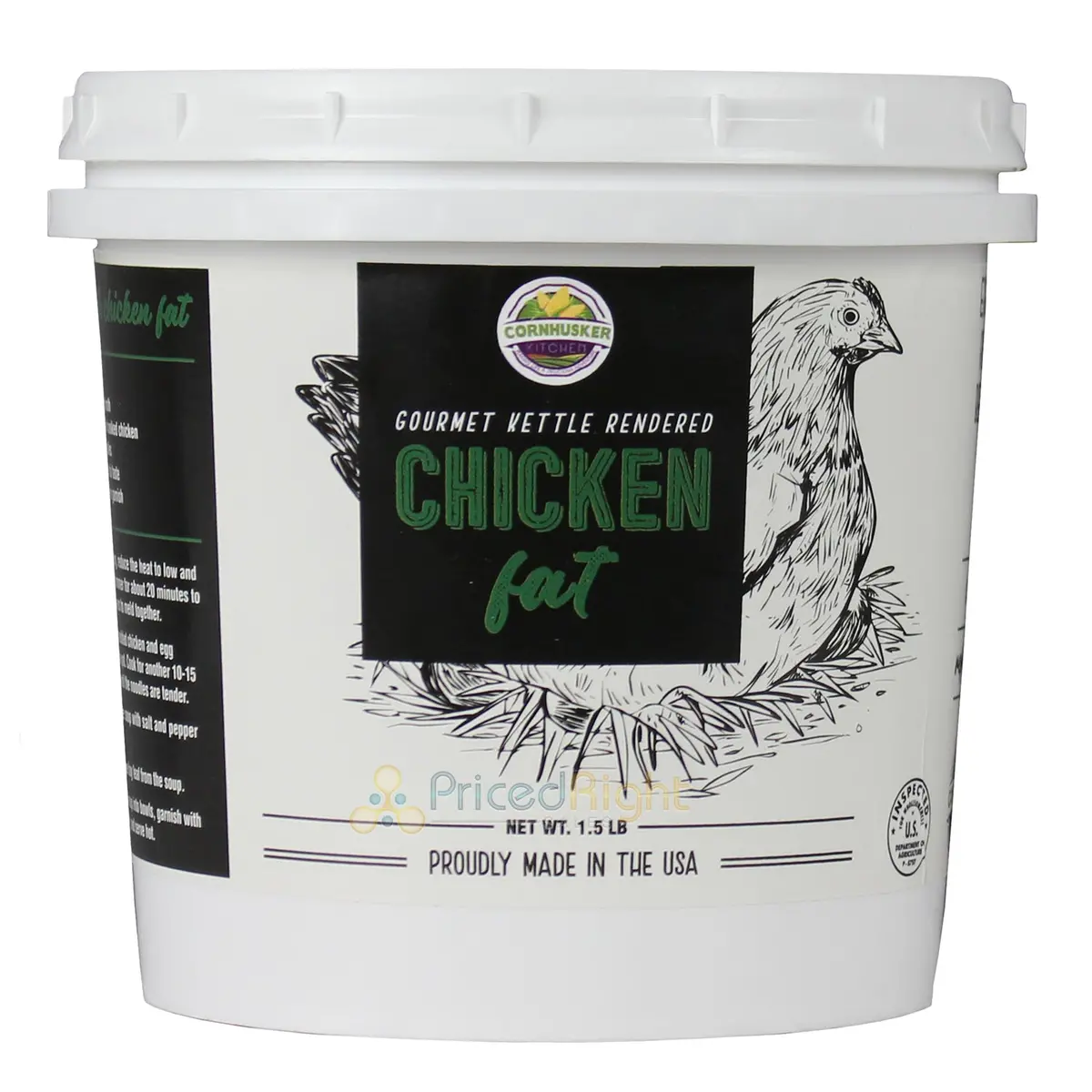 Cornhusker Kitchen Kettle Rendered Chicken Fat Made In Usa Cage-Free 1.5 Lb 1