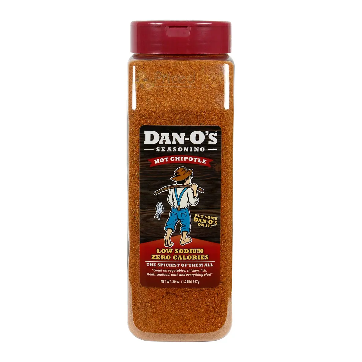 Dan-O's Hot Chipotle Low Sodium Zero Calorie Seasoning Gluten-Free No Msg 20 Oz 1