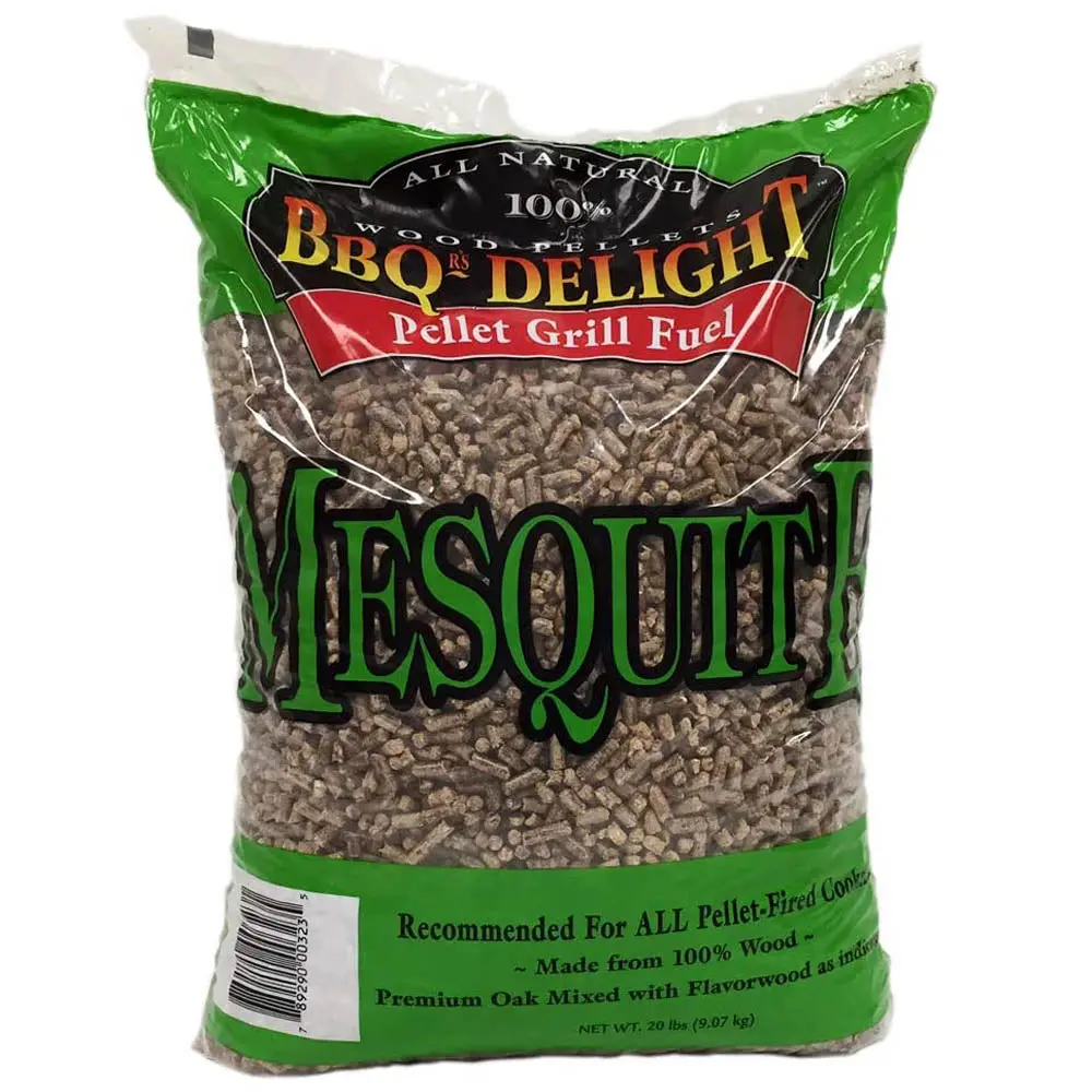 Bbqr's Delight Mesquite Flavor Bbq Wood Pellets Grill Fuel 20 Lb Bag All Natural 1
