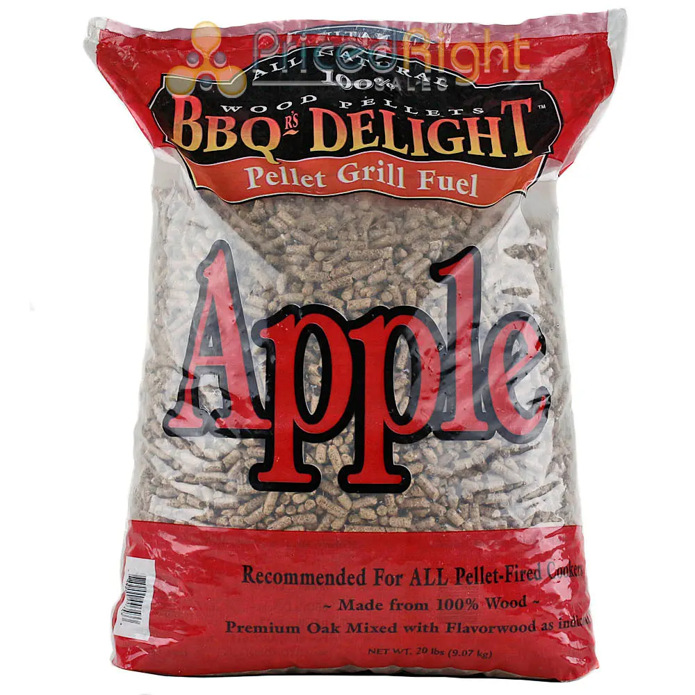 Bbqr's Delight Apple Pellet Blend 20Lb Grilling Smoking Pellets 100% All Natural 1