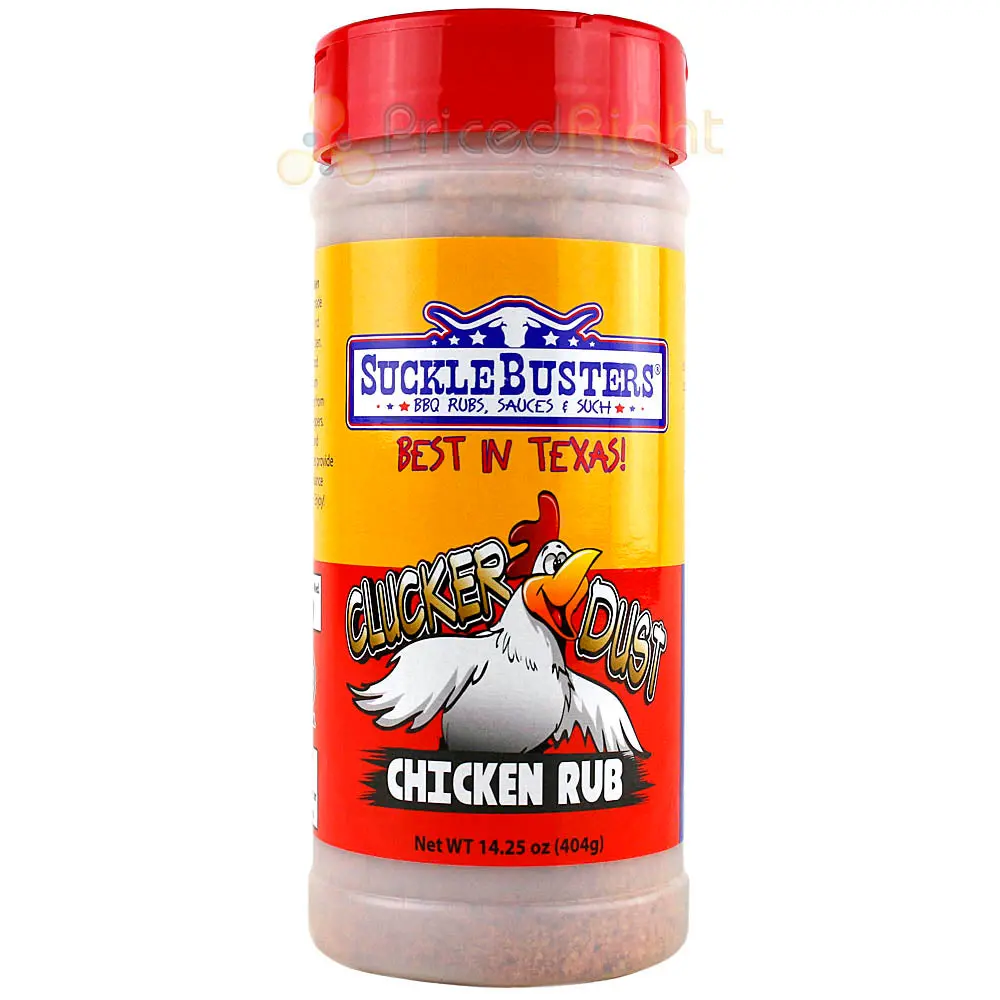 Suckle Busters 14.25 Oz Clucker Dust Dry Bbq Rub Competition Rated Chicken Rub 1