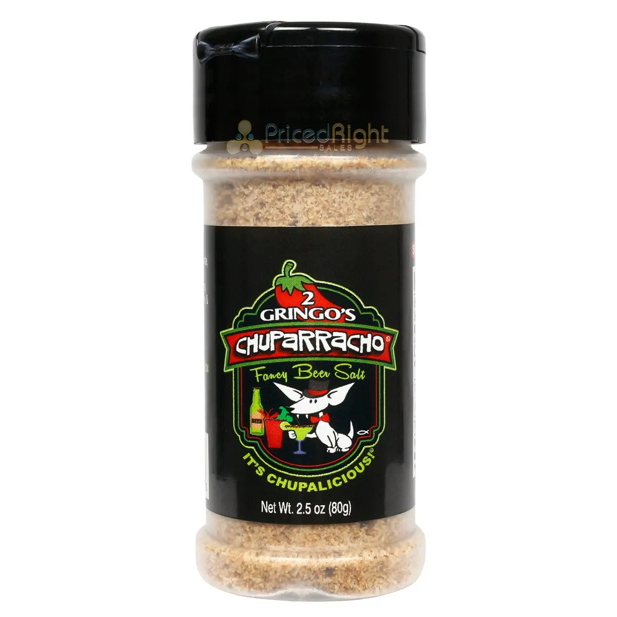 2 Gringos Chupacabra Fancy Beer Salt Chuparracho 2.5 Oz Bottle 00720-2Gringos 1