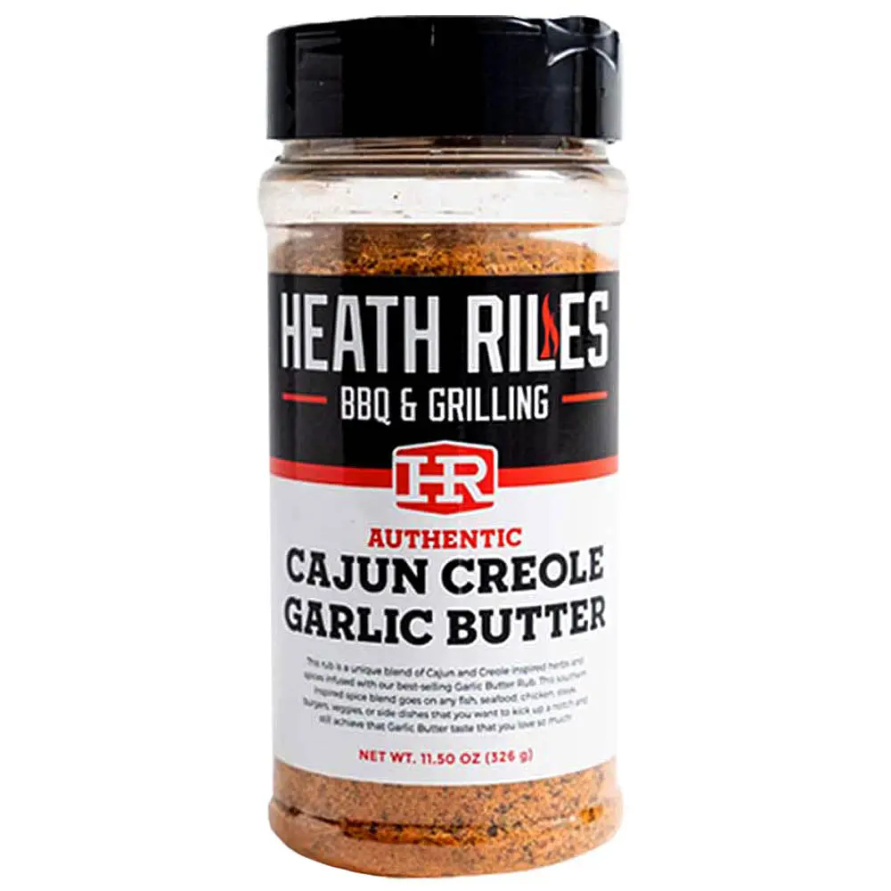 Heath Riles Creole Garlic Butter Rub 11.5 Oz Bottle Gluten And Msg Free 00754 1