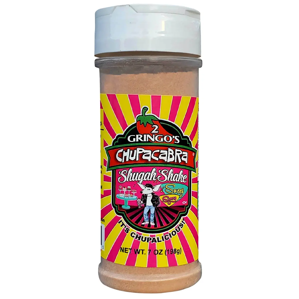 2 Gringos Chupacabra Shugah Shake All Purpose Sweet 7 Oz Bottle 00870-2Gringos 1
