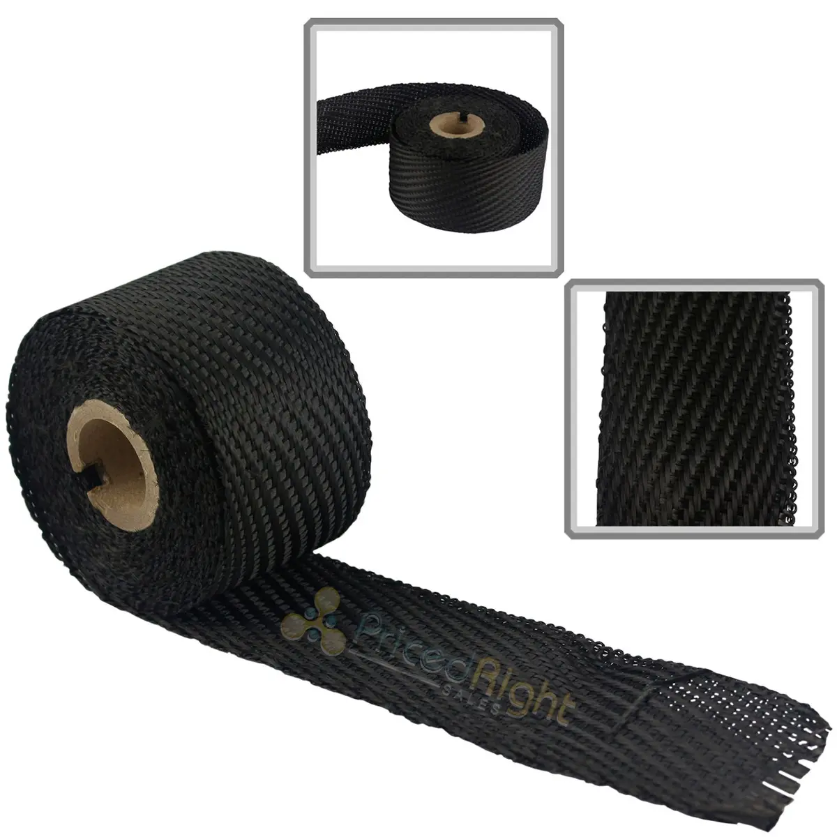 Dei Black Titanium Underhood Exhaust Wrap 2 In X 15 Ft Roll Carbon Fiber 010005 1