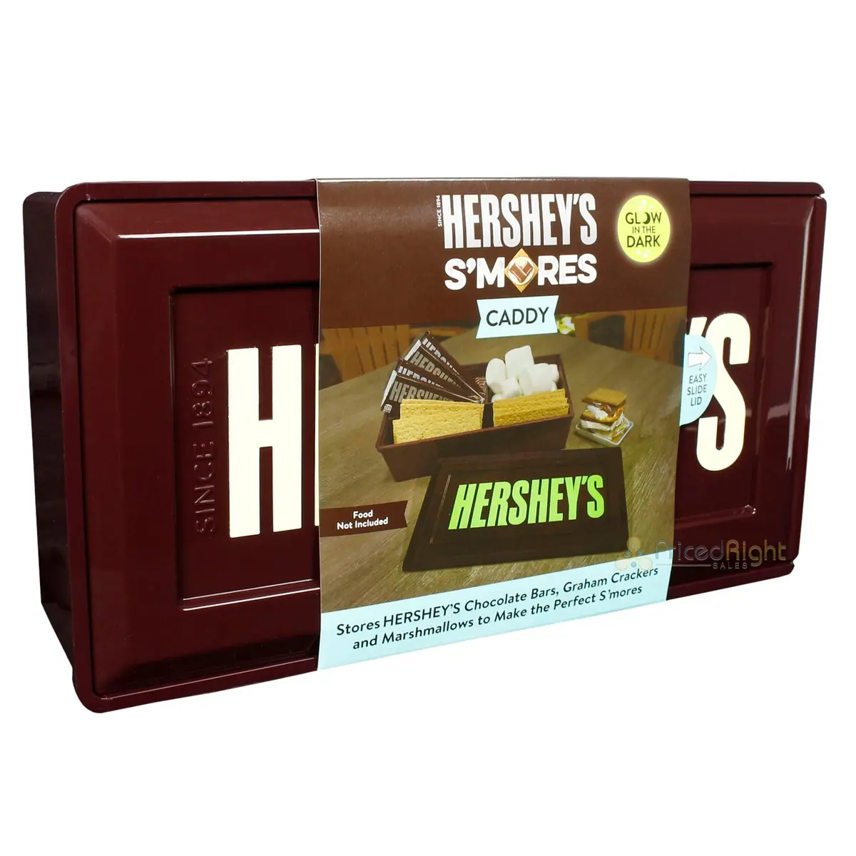 Hershey Personal S'mores Caddy Supply Storage Glow In The Dark Bpa Free Brown 1