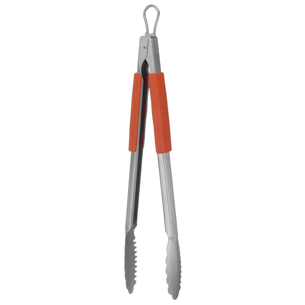 Mr. Bar-B-Q Stainless Steel Tongs Locking And Non Slip Easy Grip Handles 02802Y 1