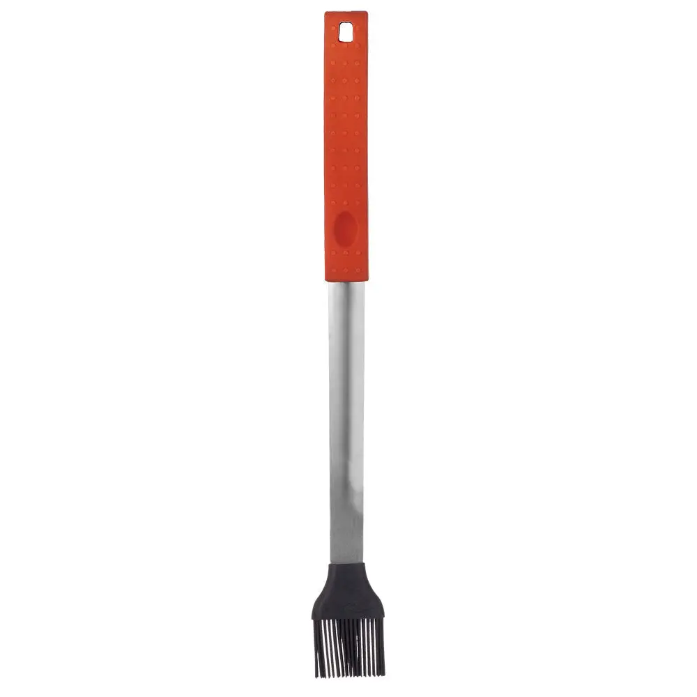 Mr. Bar-B-Q Silicone Basting Brush Non Slip Grip Handle Stainless Steel 02803Y 1