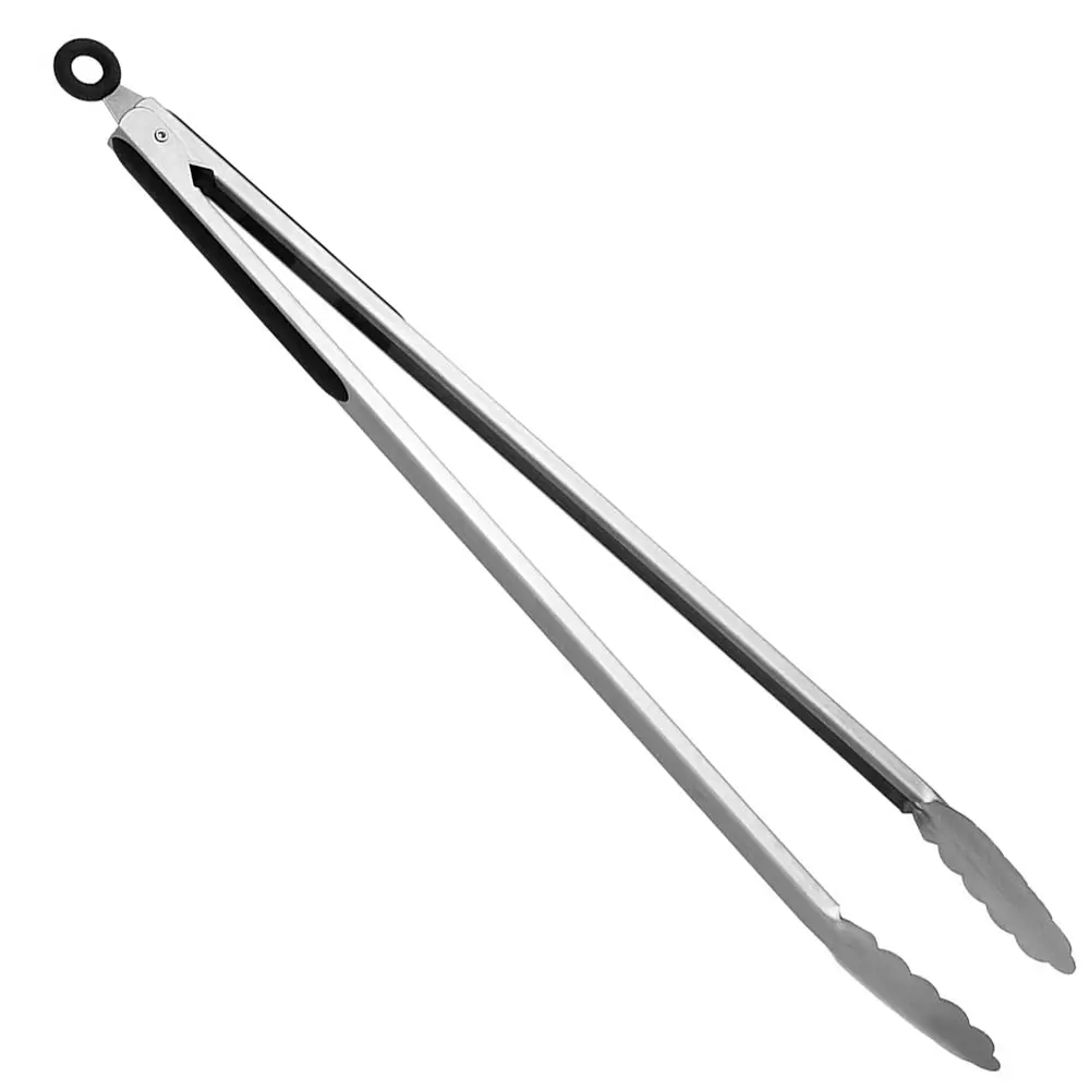 Mr Bar-B-Q Stainless Steel Locking Tongs Xl 18" Inch Black Comfort Grip 02861Y 1