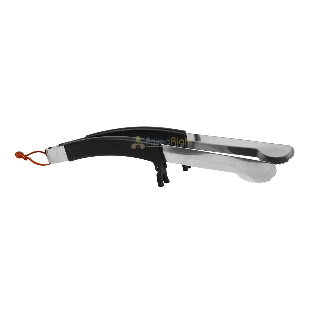 Mr Bar-B-Q Kickstand Tongs Stainless Steel With Arched Handle & Hanging Loop 1