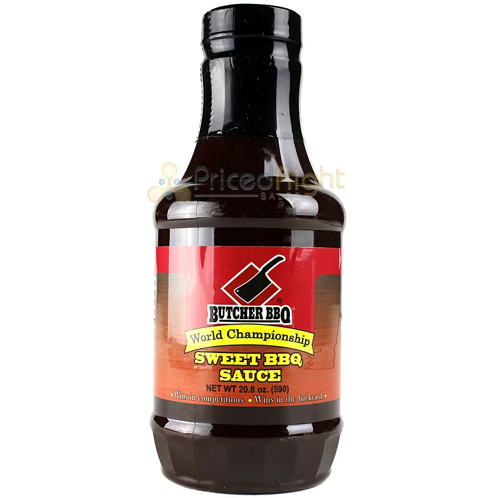Butcher Bbq Sweet Bbq Sauce Sweet Smoky Tangy Flavor 18 Oz. Bottle Gluten Free 1
