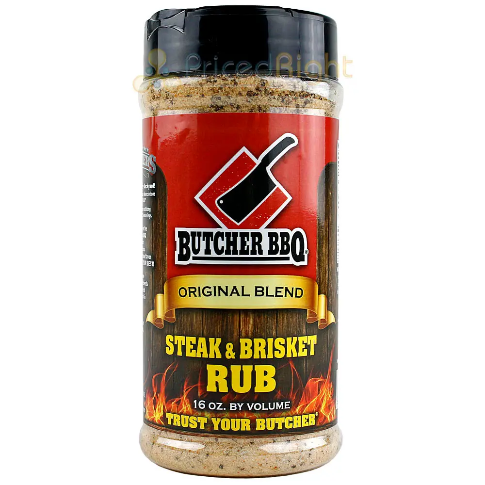Butcher Bbq Steak & Brisket Original Blend Dry Rub Seasoning Gluten Free 16 Oz 1