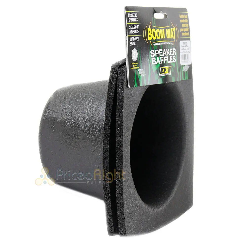 5.25" Speaker Baffles Round 2 Pack Boom Mat Design Engineering Dei 050320 1