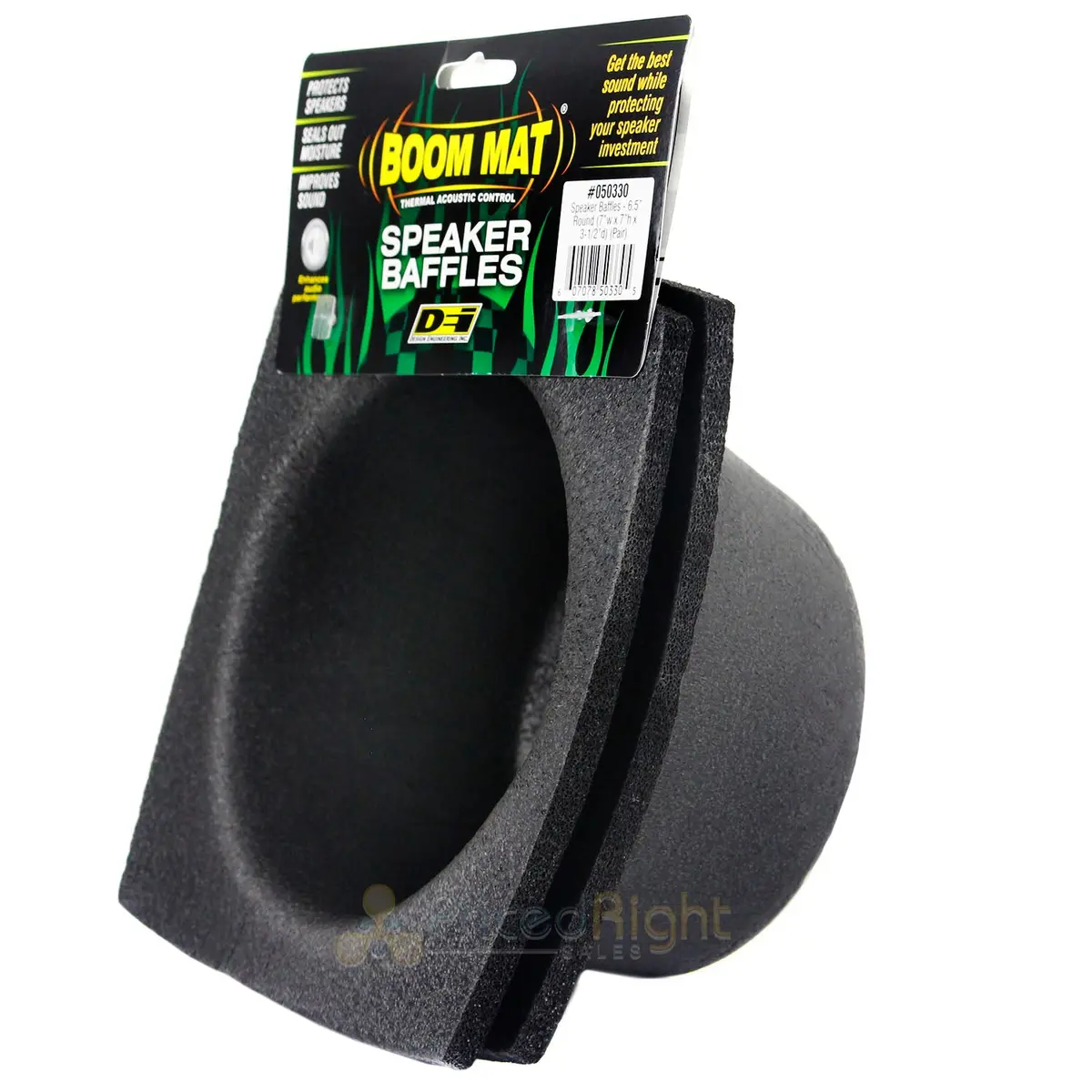 Design Engineering Dei 6.5" Speaker Baffles Round 2 Pack Boom Mat 050330 1
