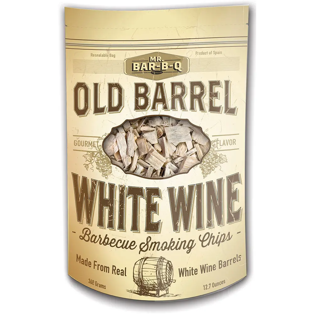 Mr. Bar-B-Q Old Barrel White Wine Barbecue Smoking Chips 12.7 Oz Bag 05041Bc 1