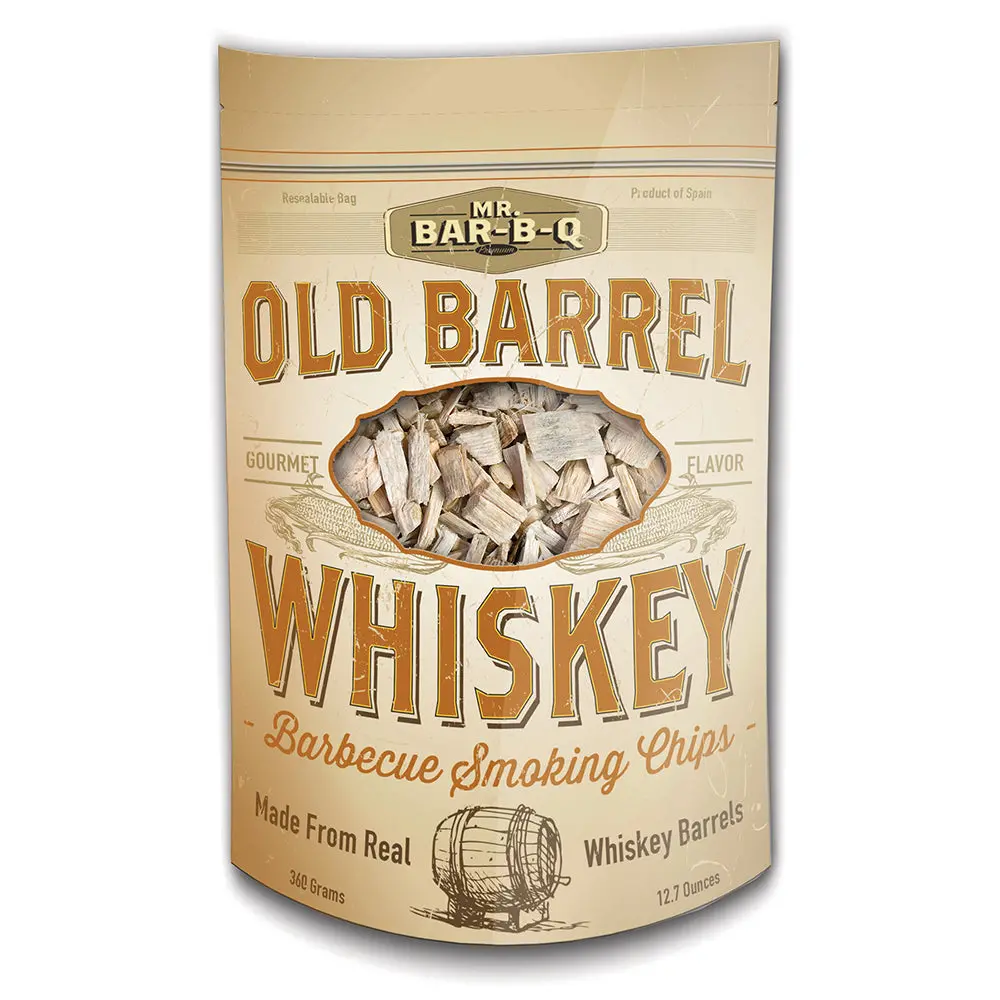 Mr. Bar-B-Q Old Barrel Whiskey Flavor Barbecue Smoking Chips 12.7 Oz Bag 05042Bc 1