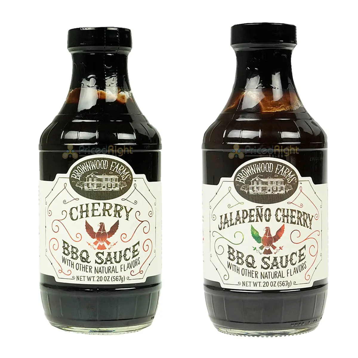 Brownwood Farms Jalapeno Cherry & Cherry Bbq Sauce All Natural 2 Pack 20 Oz 1
