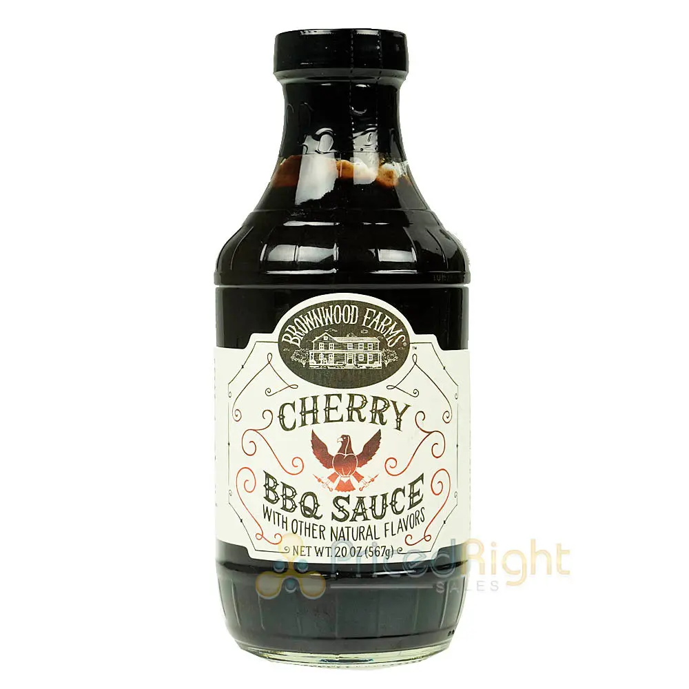 Brownwood Farms Sweet & Tangy Cherry Bbq Sauce Gluten Free Farm Fresh 20 Oz 1
