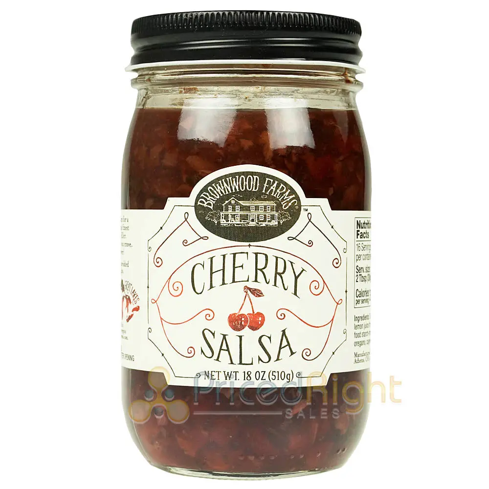 Brownwood Farms Cherry Salsa Farm Fresh Sweet And Tart Fruit Salsa 17Oz Jar 1