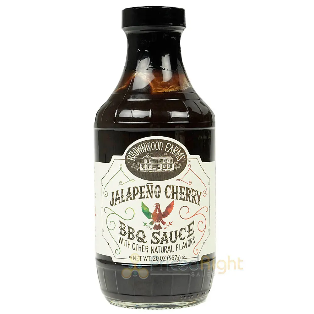 Brownwood Farms Sweet Heat Jalapeno Cherry Bbq Sauce Gluten Free Farm Fresh 20Oz 1