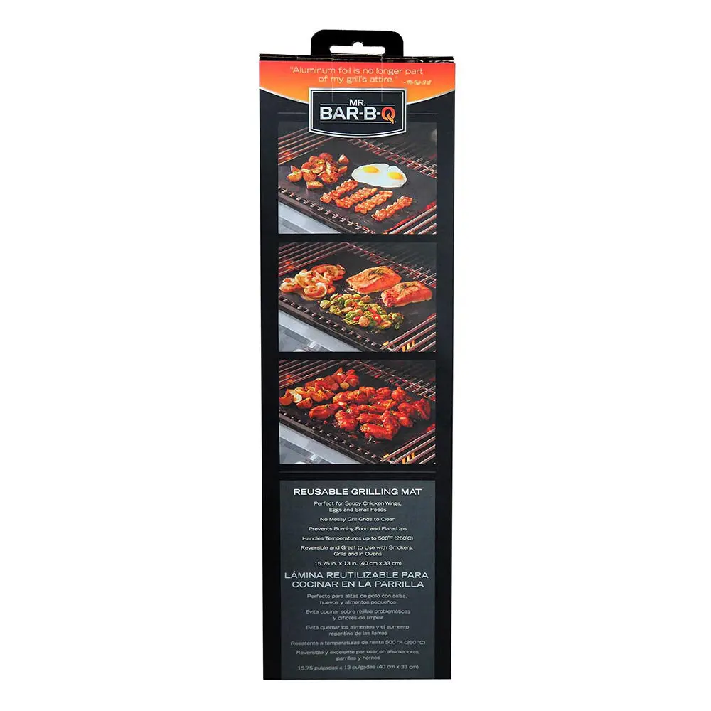 Mr. Bar-B-Q Reusable Grilling Mat Black Non-Stick High Temp Surface 06012Y 1