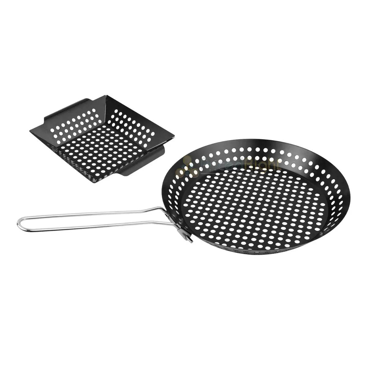 Mr Bar-B-Q Gourmet Grilling Topper 2 Piece Set Non-Stick With Folding Handle 1