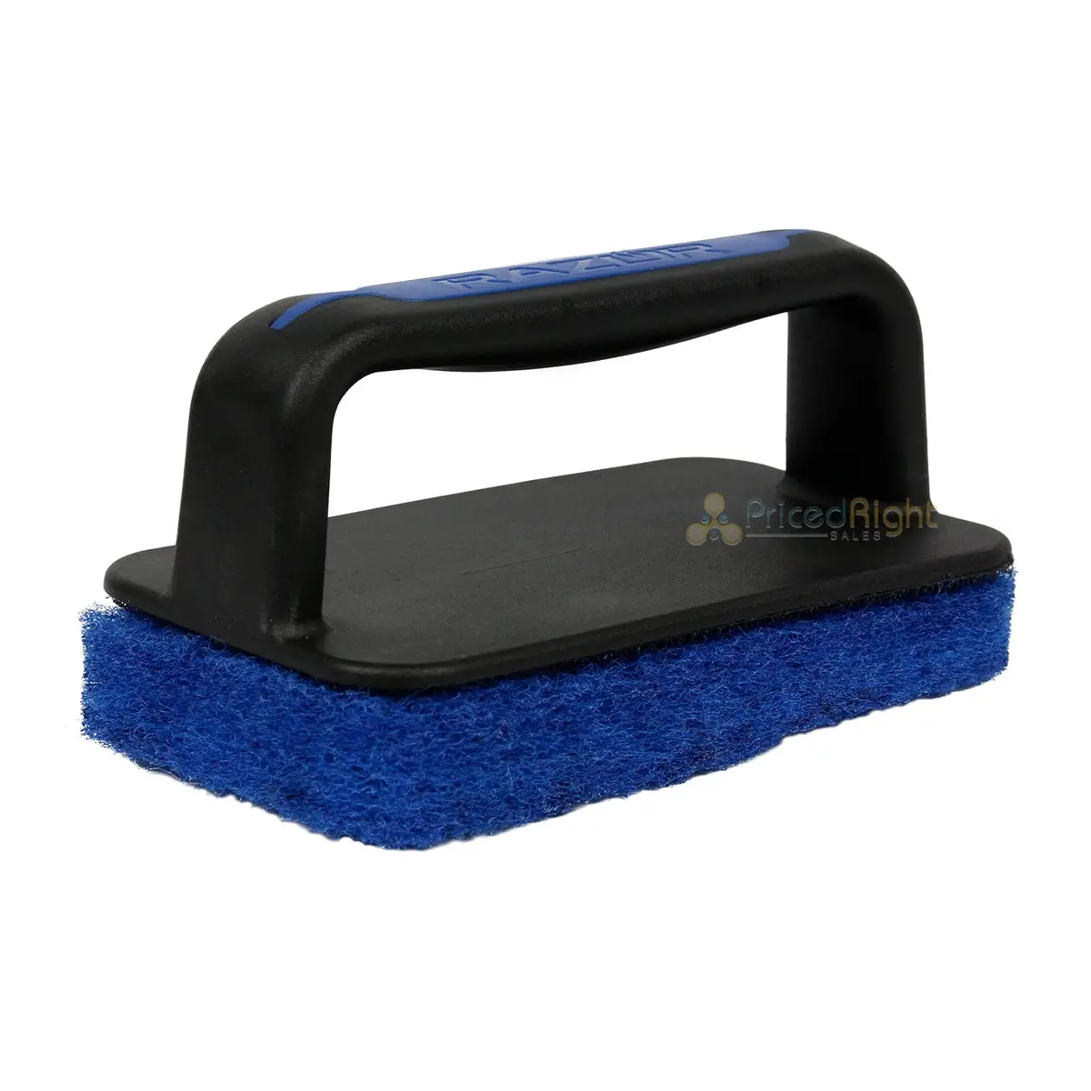 Razor Griddle Scrubber Brush With Replaceable Pad And Durable Plastic Handle 1
