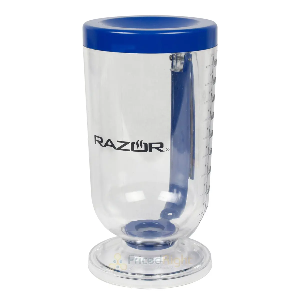 Razor Batter Dispenser With Squeeze Trigger And Non-Drip Valve 30 Ounce Blue 1