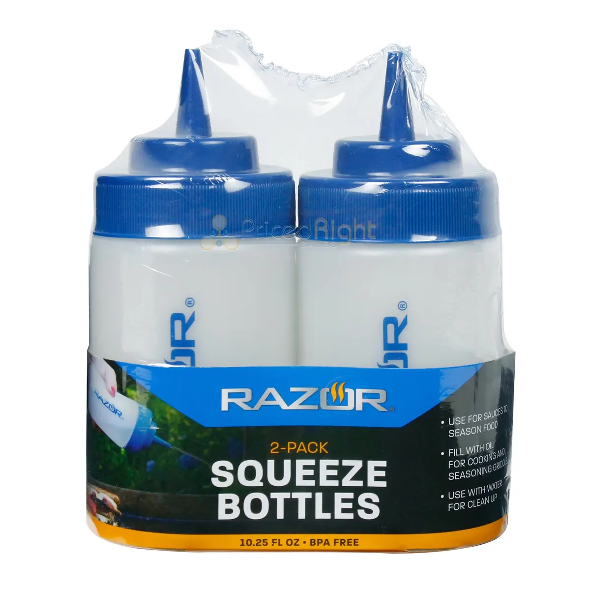 Razor Squeeze Bottles For Sauce, Oil, And Water Dishwasher Safe Bpa Free 2 Pack 1