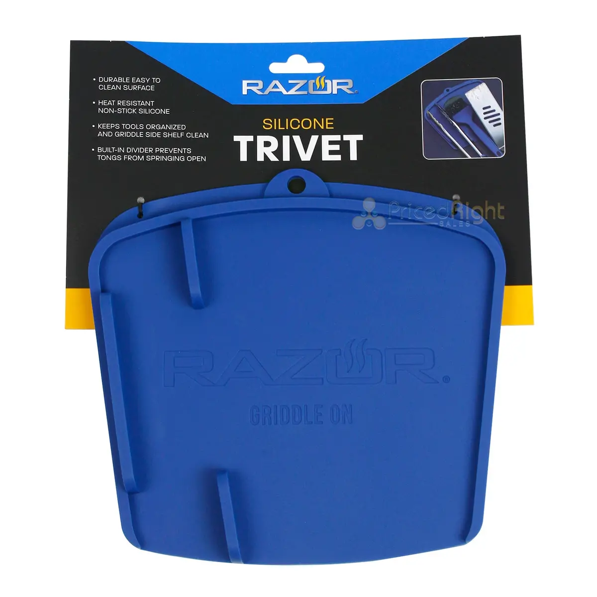 Razor Griddle Silicone Trivet For Tools Heat Resistant Non Stick Hanging Hole 1