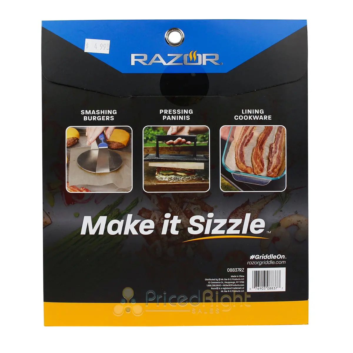Razor Parchment Paper Non-Stick Liners Moisture-Resistant 8 X 8 Inch 50 Pack 2