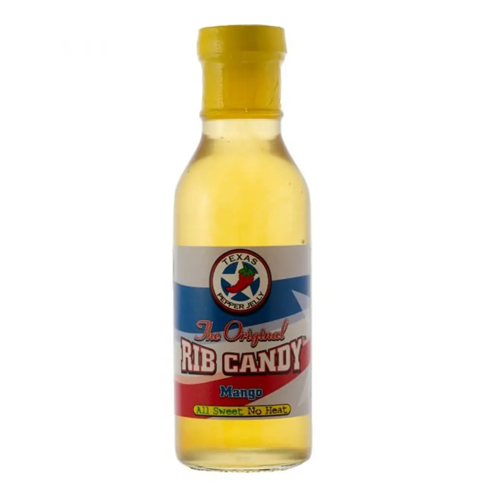 Texas Pepper Jelly Mango Sweet Rib Candy Glaze Sauce No Heat 12 Oz Bottle 1