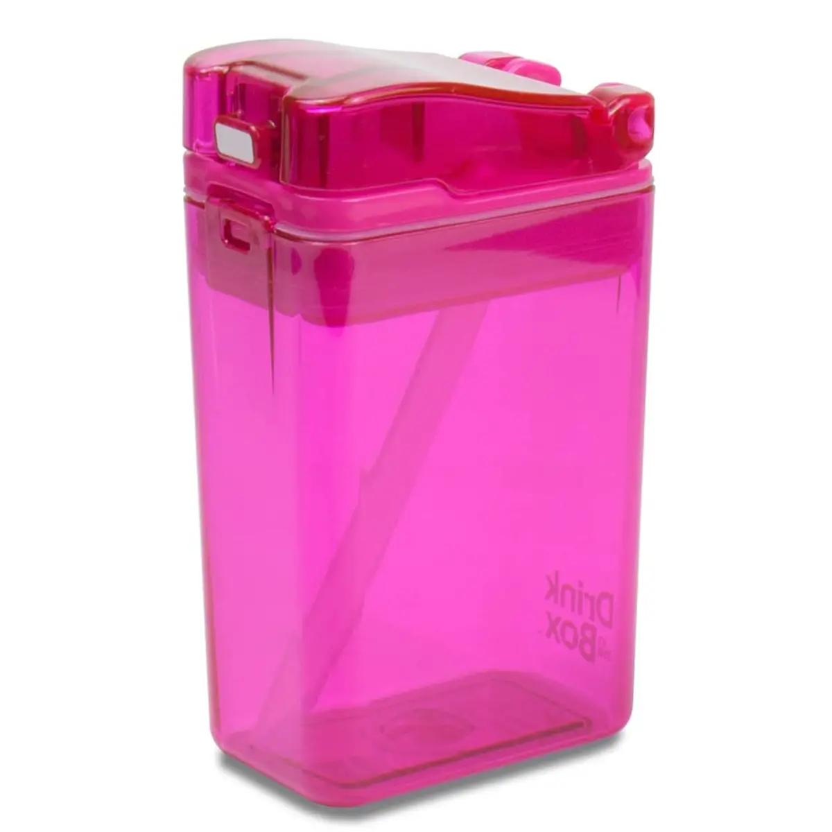 Kitchen Innovations Refillable Drink In The Box Anti-Leak Bpa Free Pink 8 Oz 1