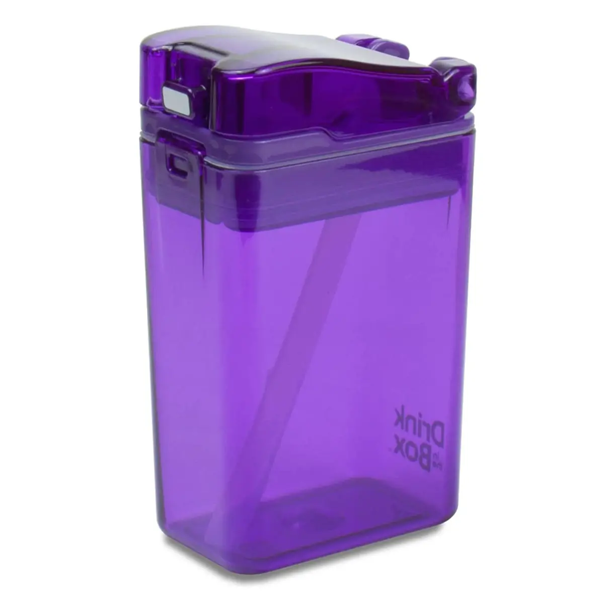 Kitchen Innovations Refillable Drink In The Box Anti-Leak Bpa Free Purple 8 Oz 1