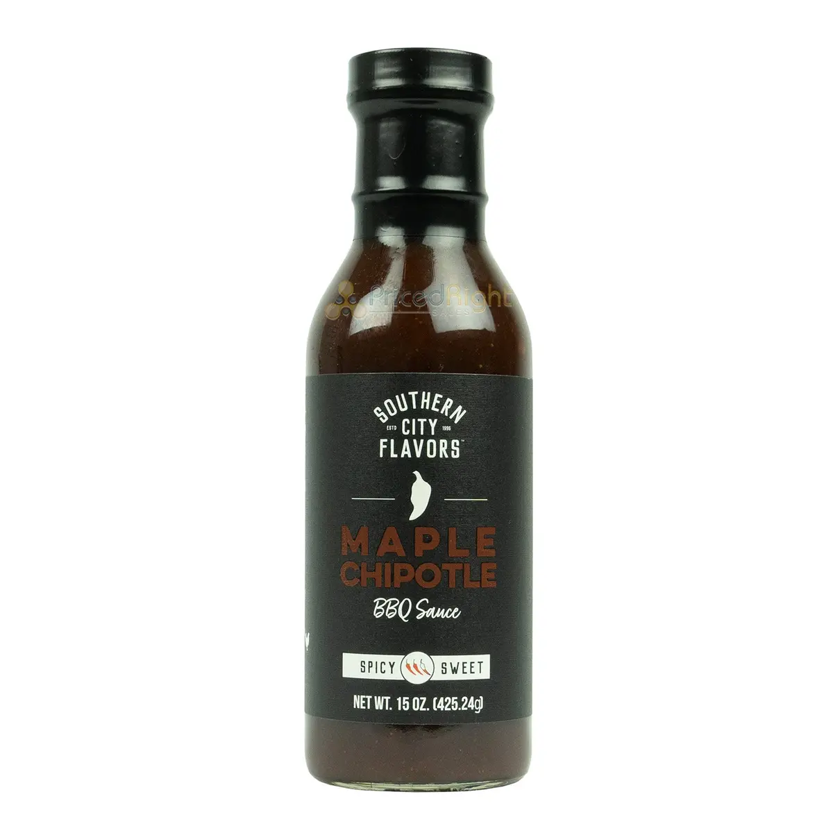 Southern City Flavors Maple Chipotle Bbq Sauce With 100% Pure Maple Syrup 15 Oz 1
