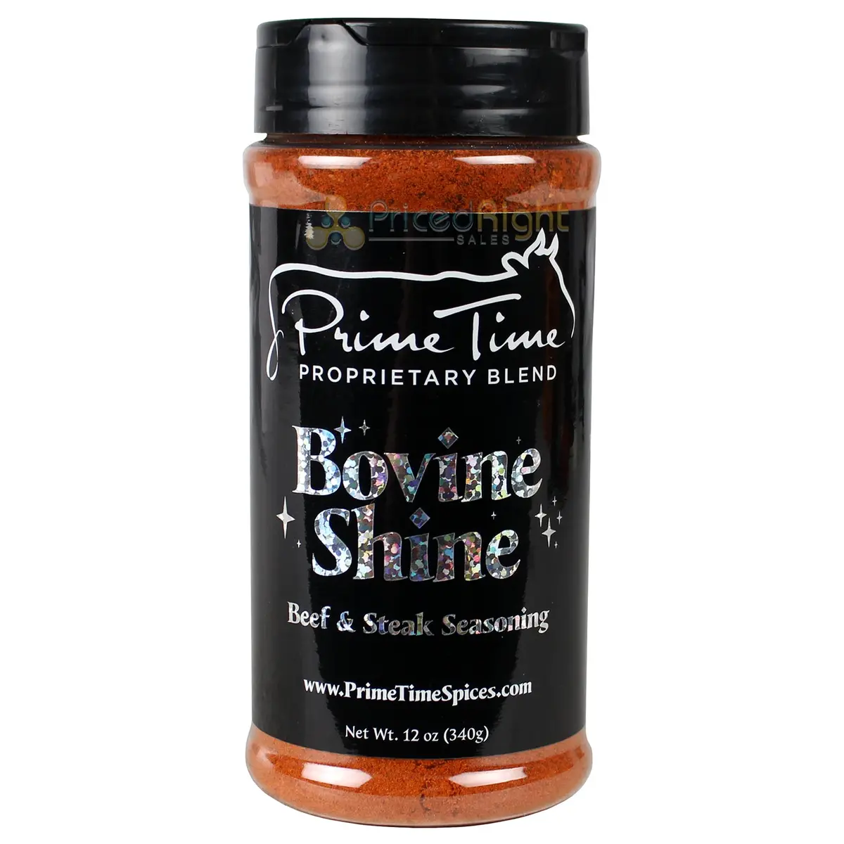 Prime Time Spices' Bovine Shine 12 Oz 0 Calorie Award Winning Beef Seasoning 1