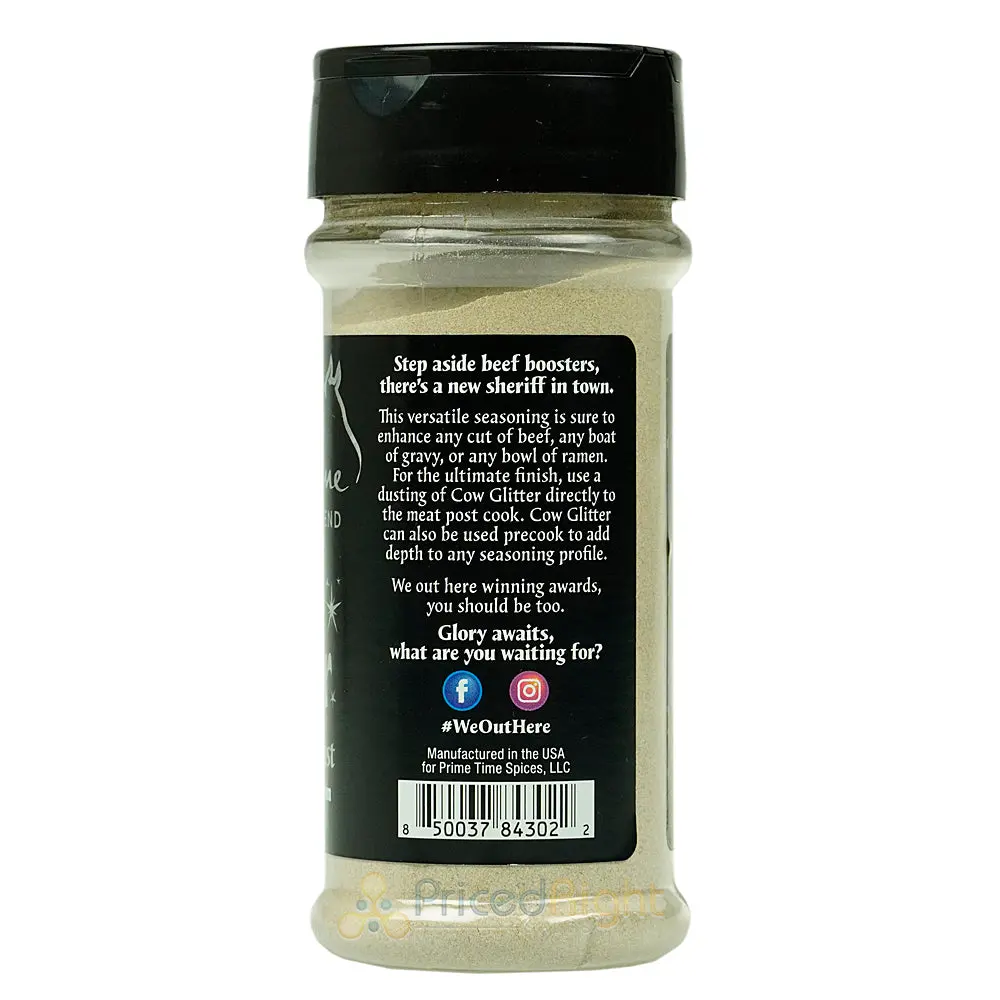 Prime Time Spices' Cow Glitter 6.4 Oz 0 Calorie Beef And Steak Dust Seasoning 2