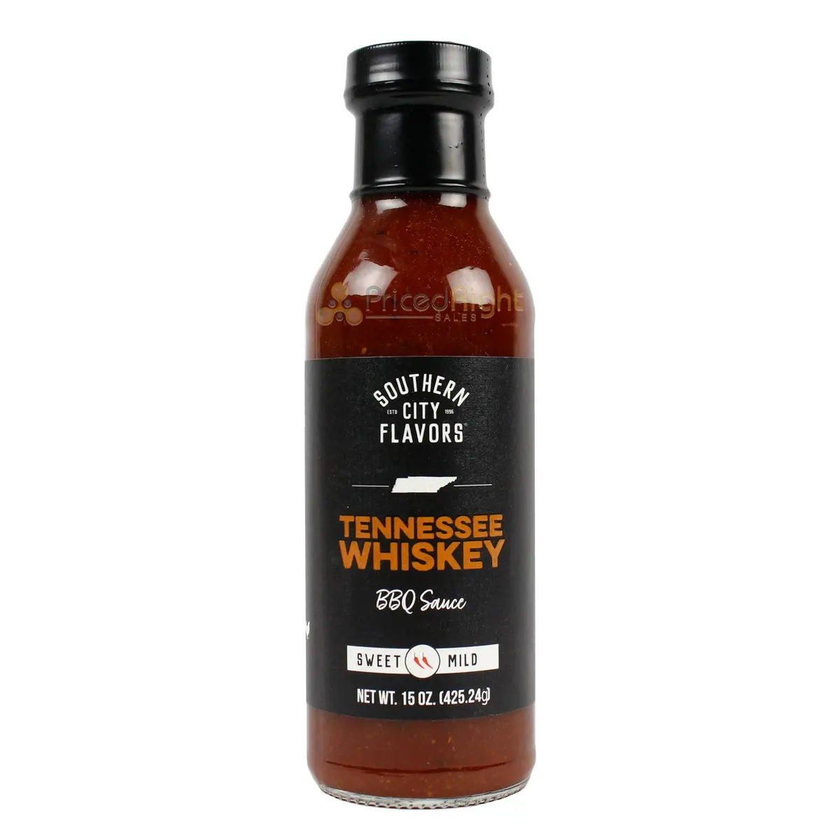 Southern City Flavors Tennessee Whiskey Sweet And Mild Bbq Sauce With Honey 15Oz 1