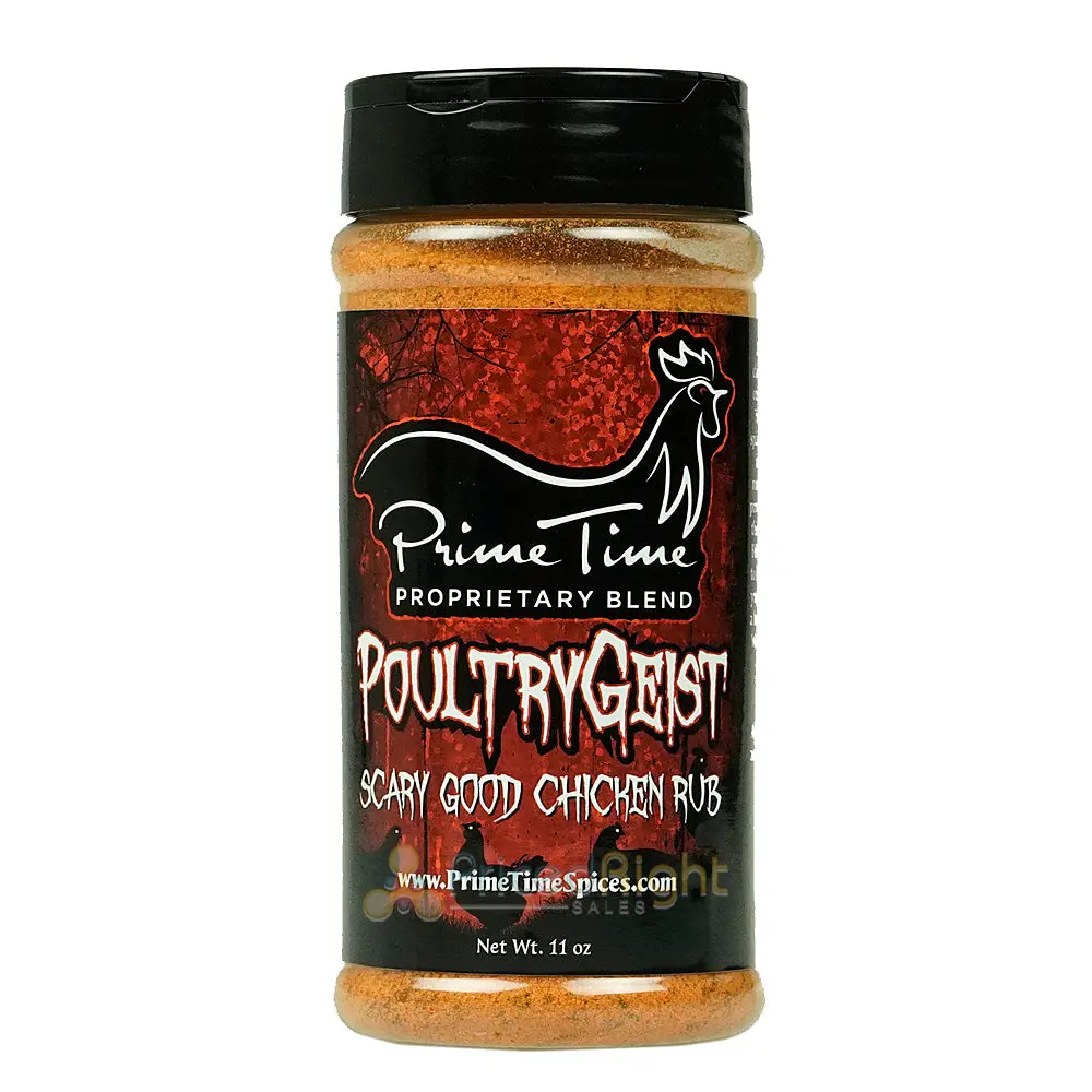 Prime Time Spices' Poultry Geist 11 Oz. 0 Calorie Award Winning Chicken Rub 1