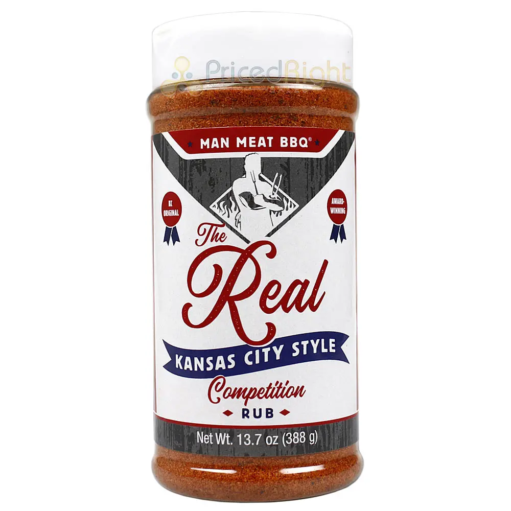 The Real Man Meat Bbq 13.7 Oz Kansas City Style Competition Rub 11003-Manmeat 1
