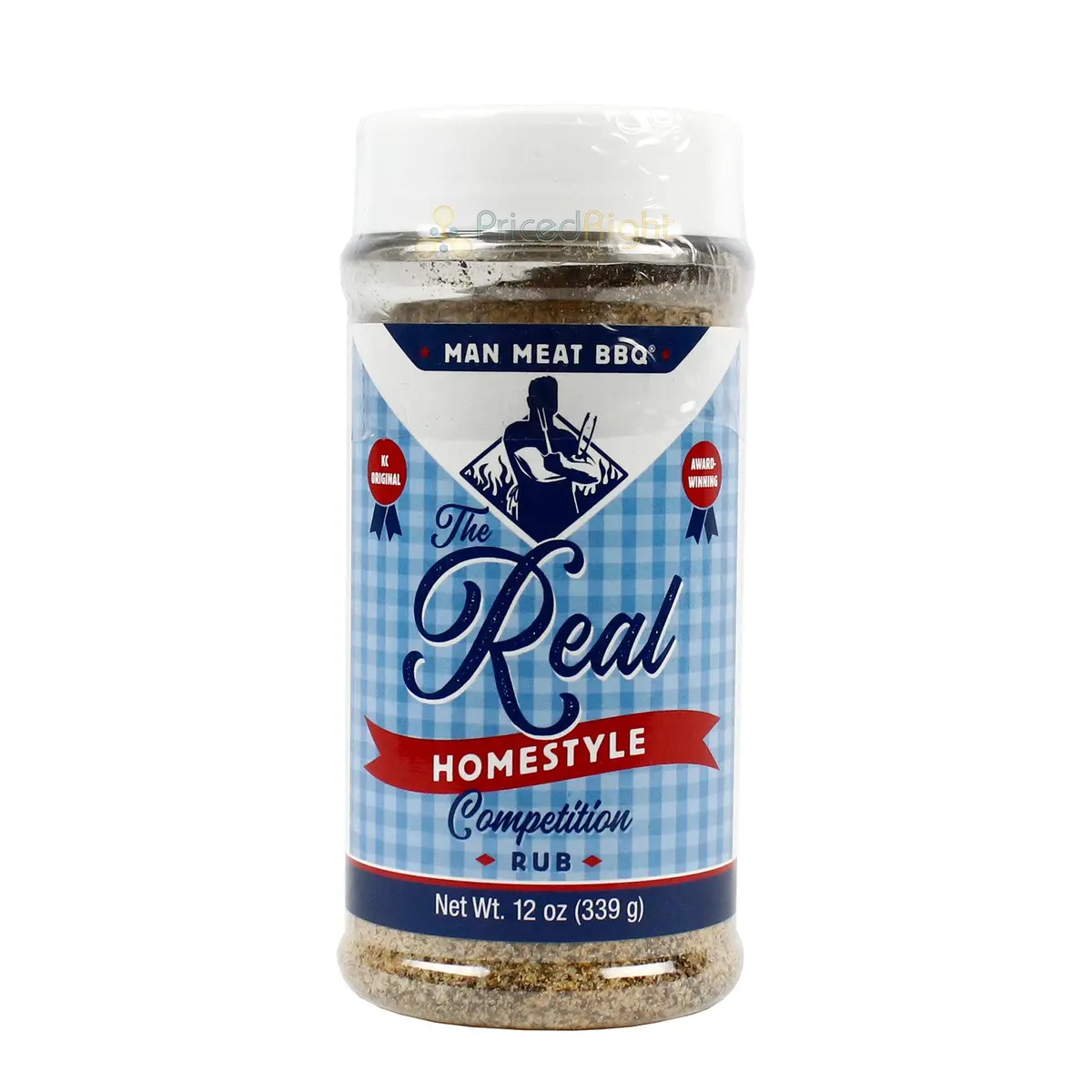 Man Meat Bbq The Real Homestyle Competition Rub Award Winning Recipe 12 Oz 1