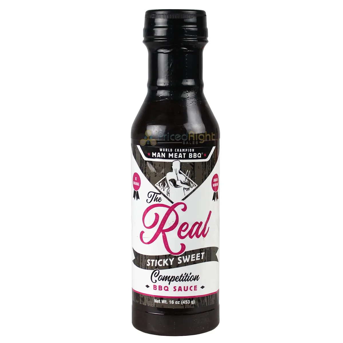 The Real Man Meat Bbq 16 Oz Sticky Sweet Competition Bbq Sauce 11019-Manmeat 1