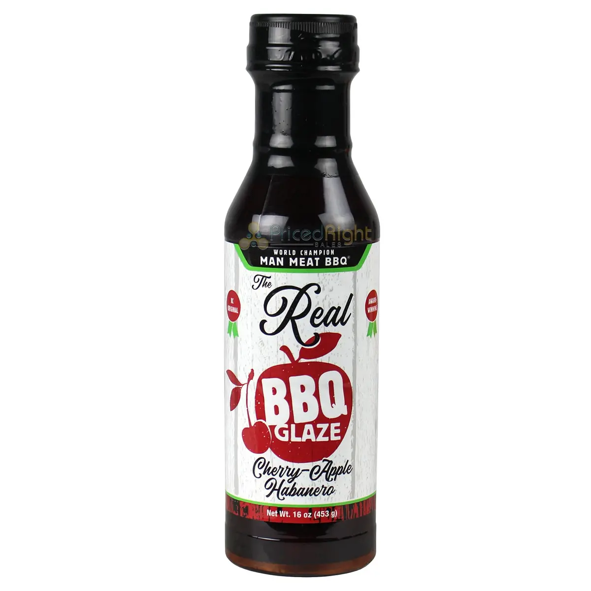 The Real Man Meat 16 Oz Cherry Apple Habanero Bbq Glaze 11020-Manmeat 1