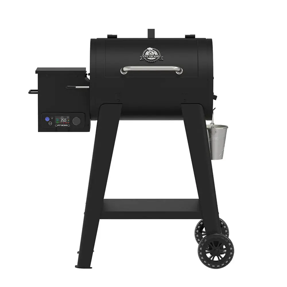 Pit Boss 500Fb Wood Pellet Smoker 5 Lb Hopper 518 Sq. In. W/ Meat Probe 11086 1