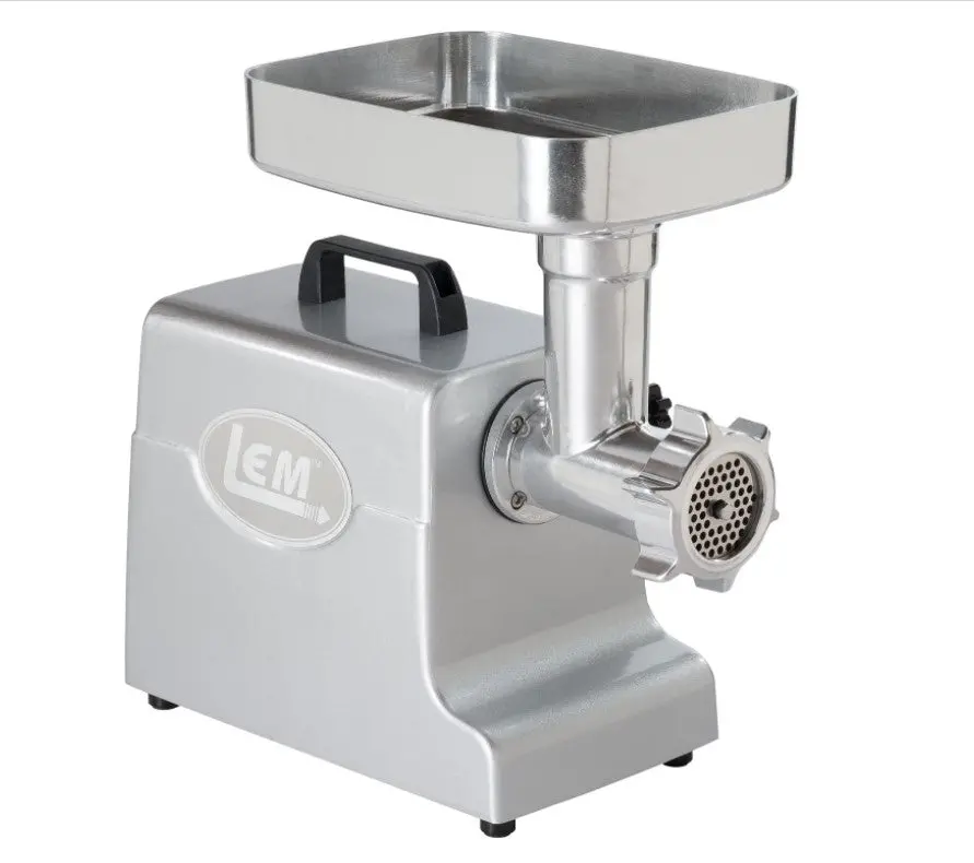 Lem #8 Mighty Bite Electric Meat Grinder For Counter Top Heavy Duty Aluminum 1