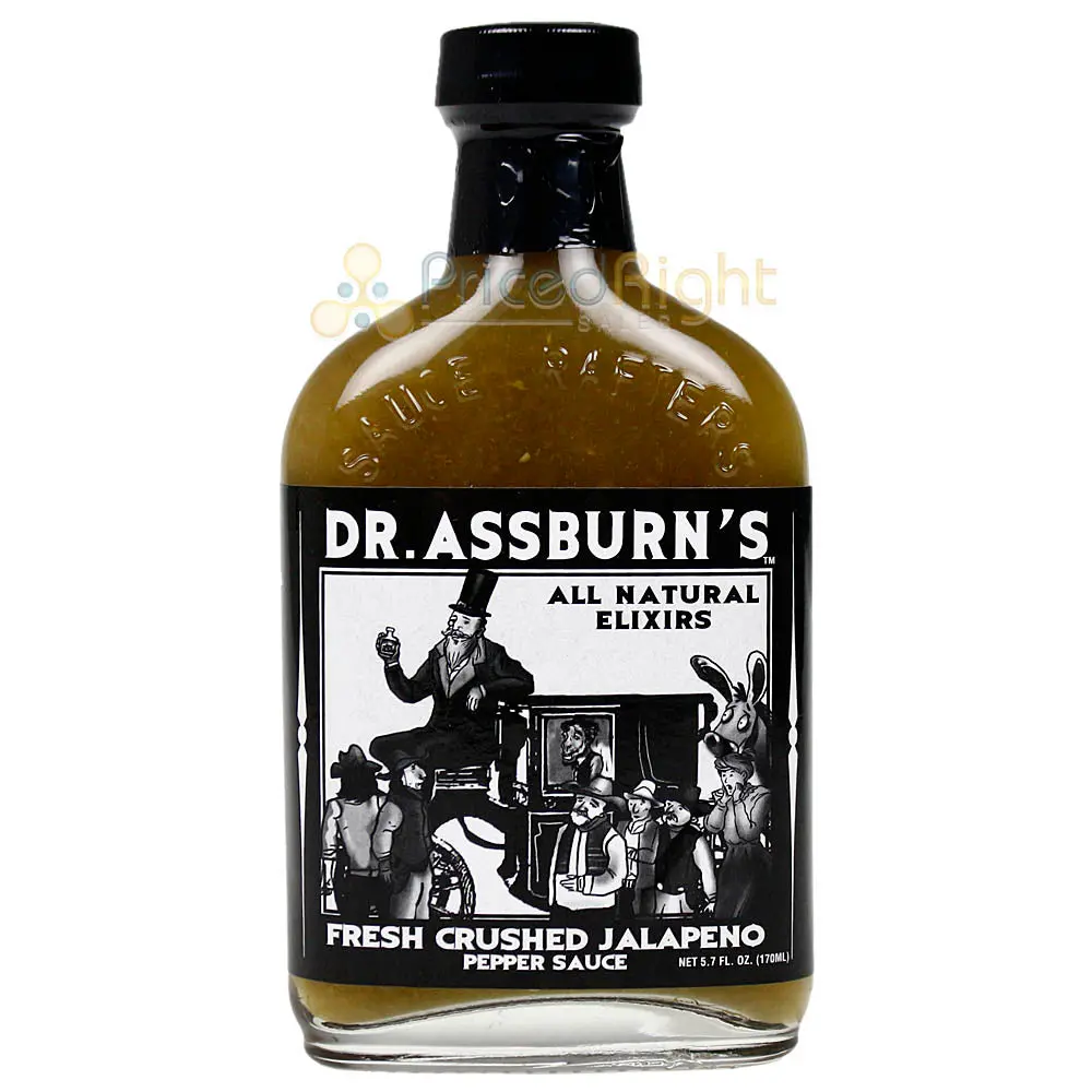 Sauce Crafters Dr. Assburn's Fresh Crushed Jalapeno Hot Sauce 5.7 Oz Bottle 1