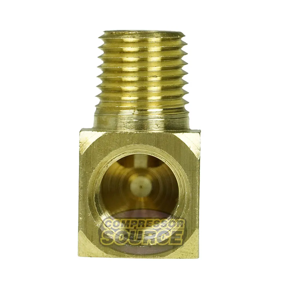 1/4" Short Male Nptf X Female Nptf Barstock Street Elbow Solid Brass Fitting 1