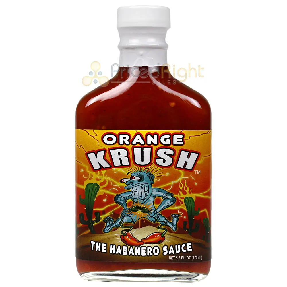 Sauce Crafters Orange Krush The Habanero Sauce Hot Spicy 5.7 Oz Bottle 1