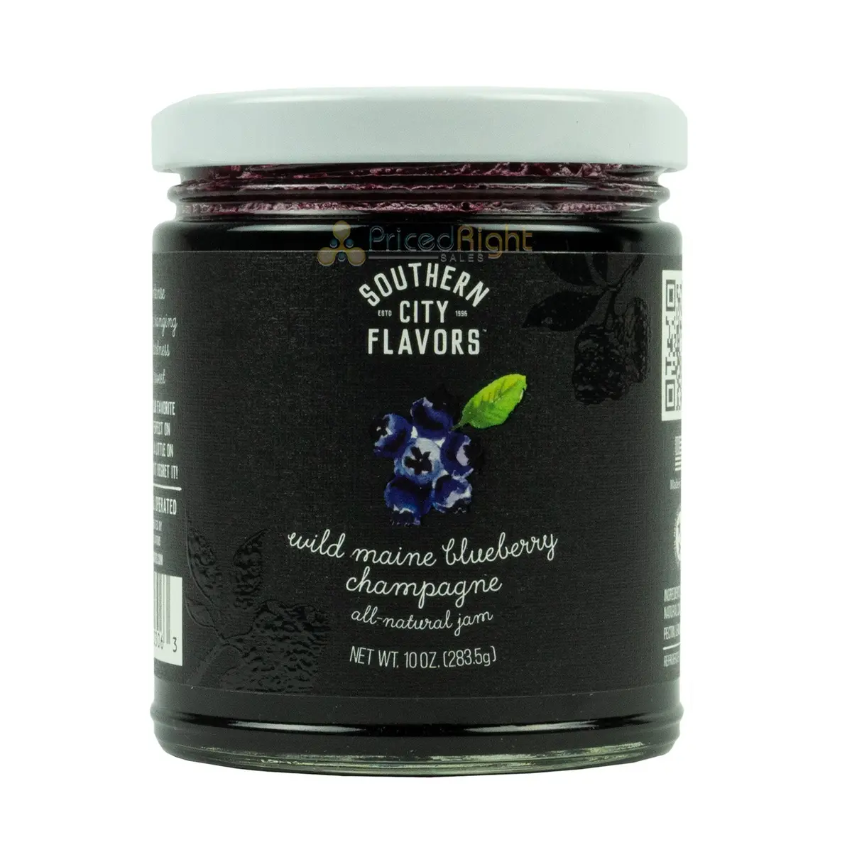Southern City Flavors Wild Maine Blueberry Champagne Jam All Natural 10 Oz 1